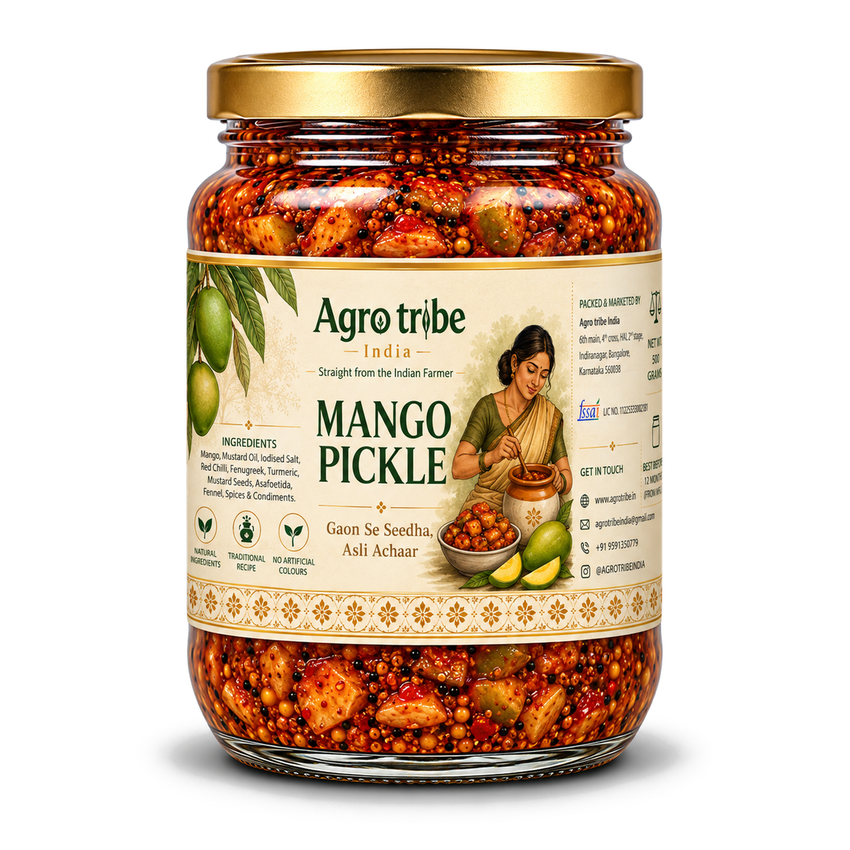 Agro Tribe Mango Pickle 500g