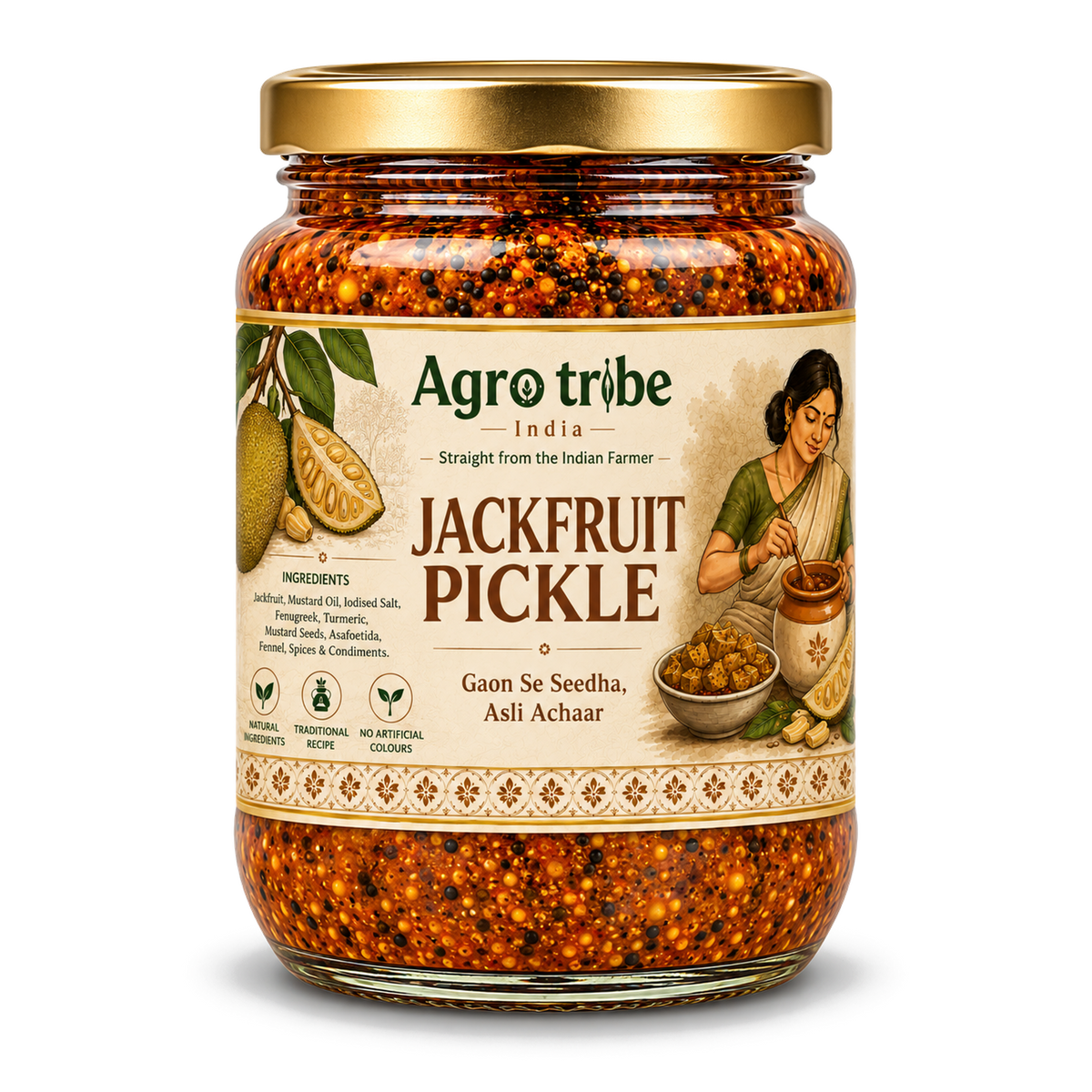 Agro Tribe Jackfruit Pickle 500g