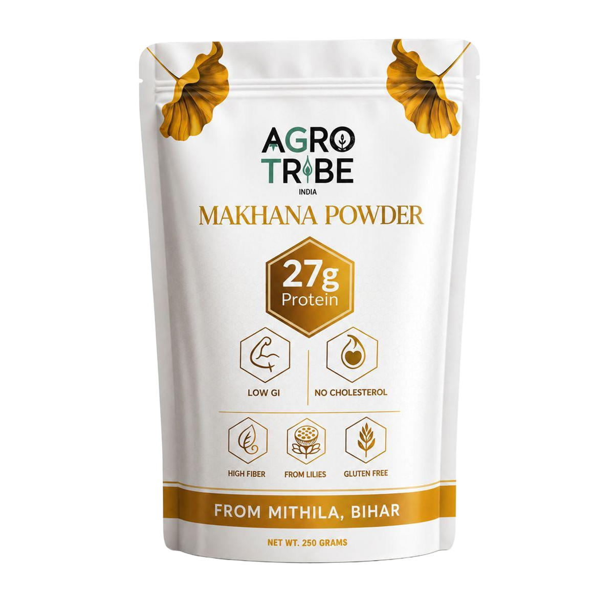 Agro Tribe Makhana Powder 250g front pouch