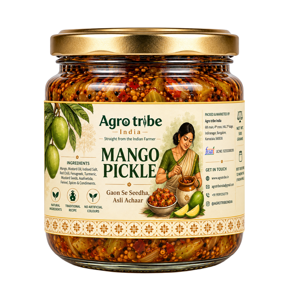 Agro Tribe Mango Pickle 350g
