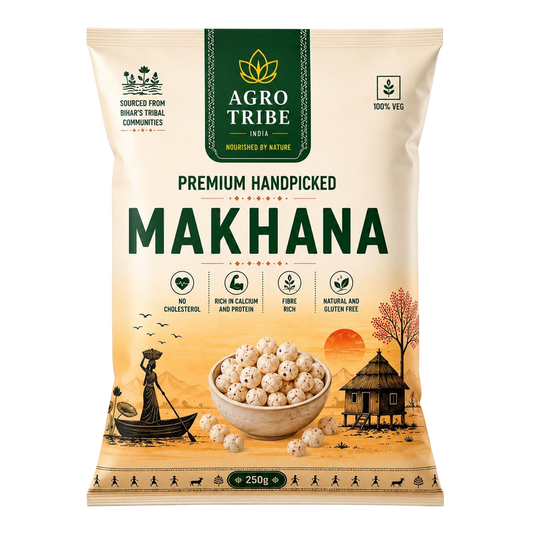 Agro Tribe Raw Makhana 250g front pouch