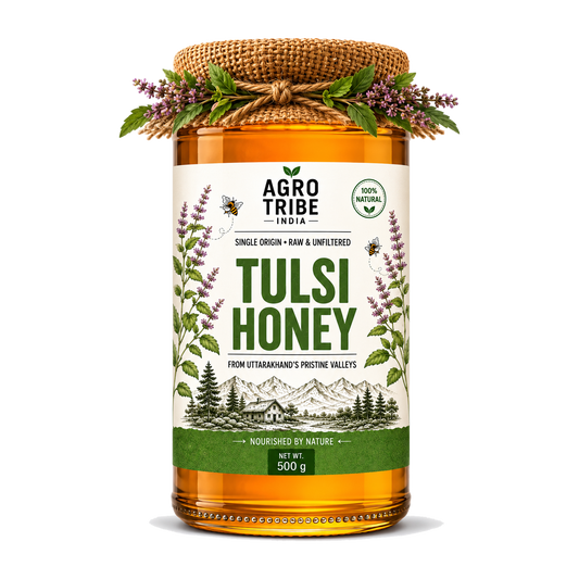 Agro Tribe Tulsi Honey 500g jar