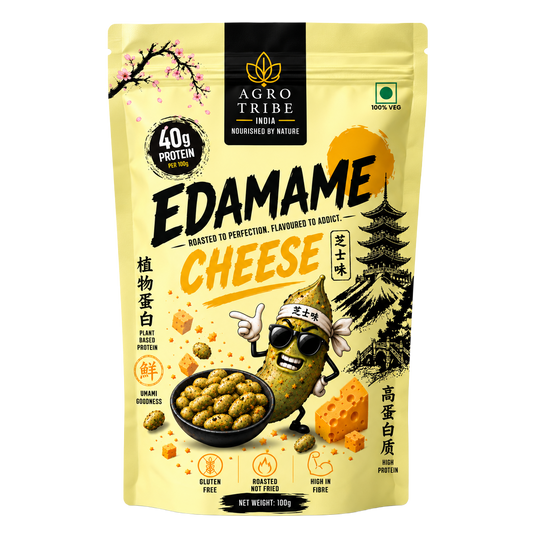 Agro Tribe Cheese Edamame 100g front pouch